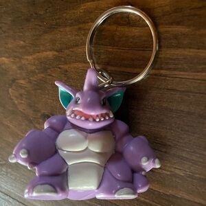 Keychain Pokemon Nidoking Figure Burger King 1999 Vintage